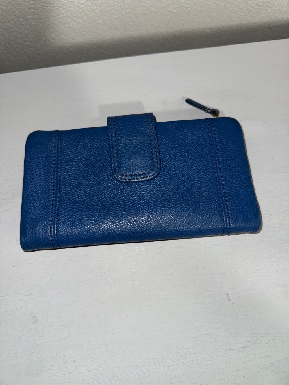 Fossil Blue Leather Wallet